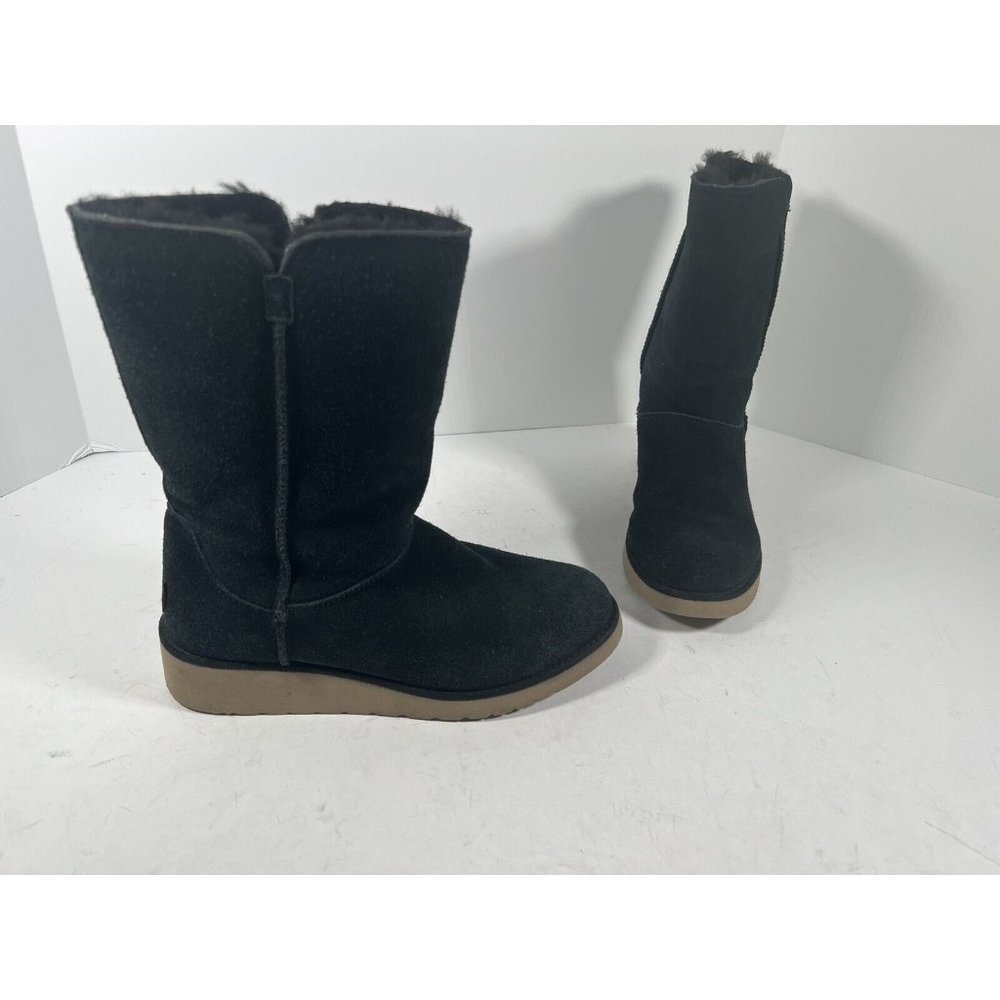 Koolaburra By UGG  Women's Andrah Tall Suede Boots Chestnut Size 8